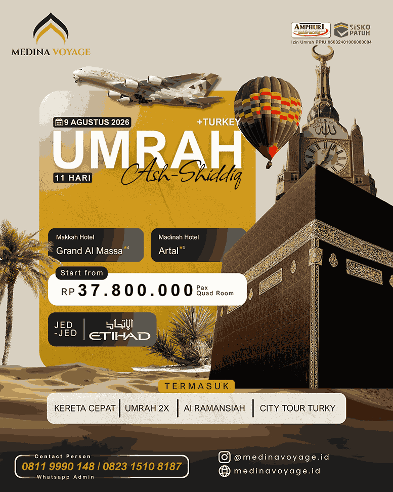 Umrah 11 Hari + Turkey