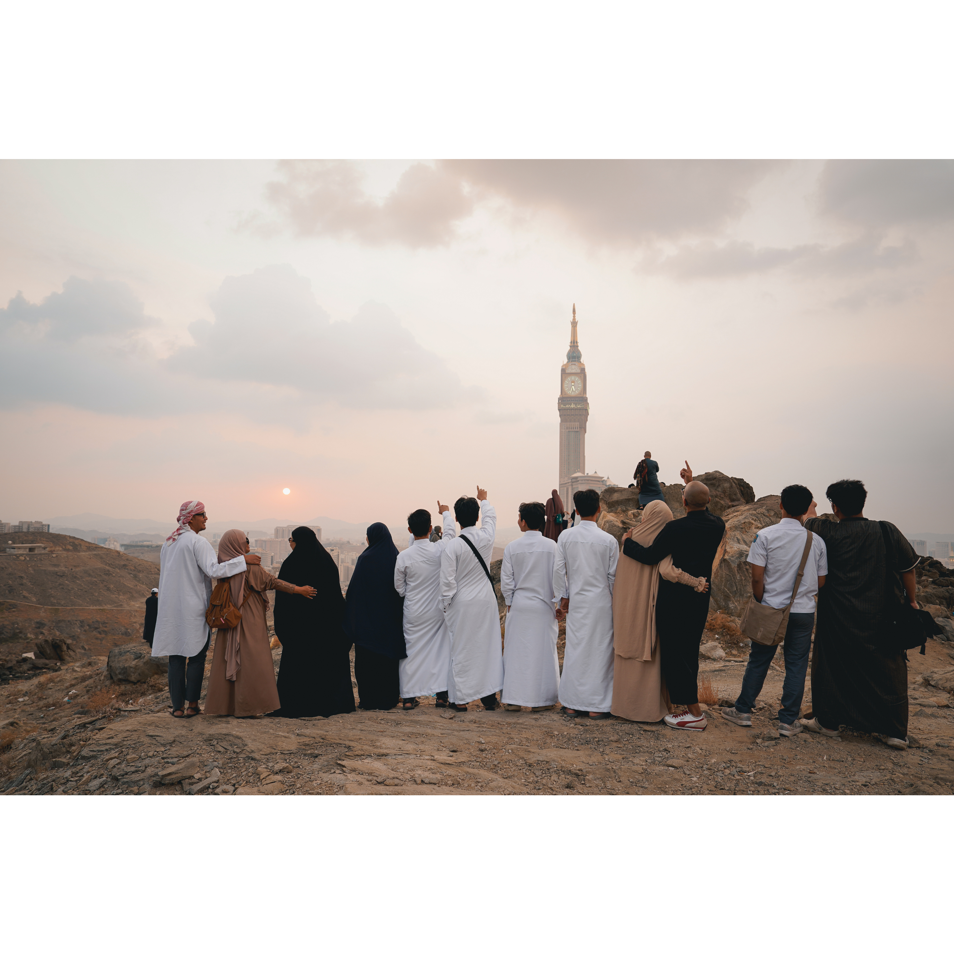 Jamaah di depan Ka'bah Kedua